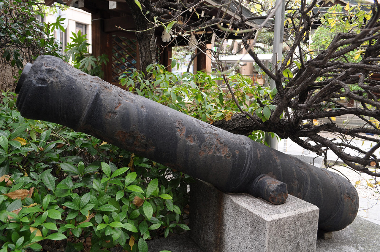 神戸事件の備前の藩兵が用いた大砲と同年代のもの